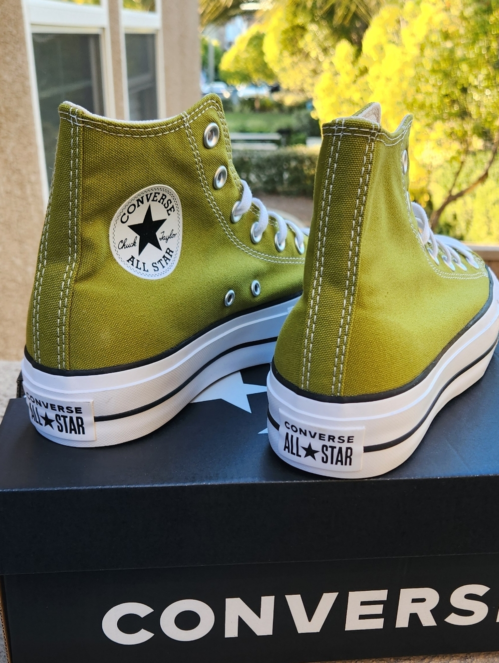 Converse Chuck Taylor All Star High Top Sneakers - Olive Green - Picture 5 of 11